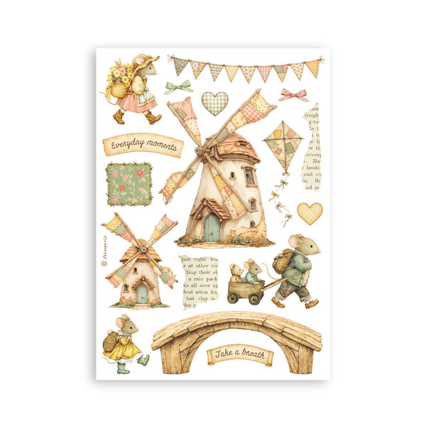 Stamperia COZY FAMILY Washi Pad 8 Sheets A5 #SBW38