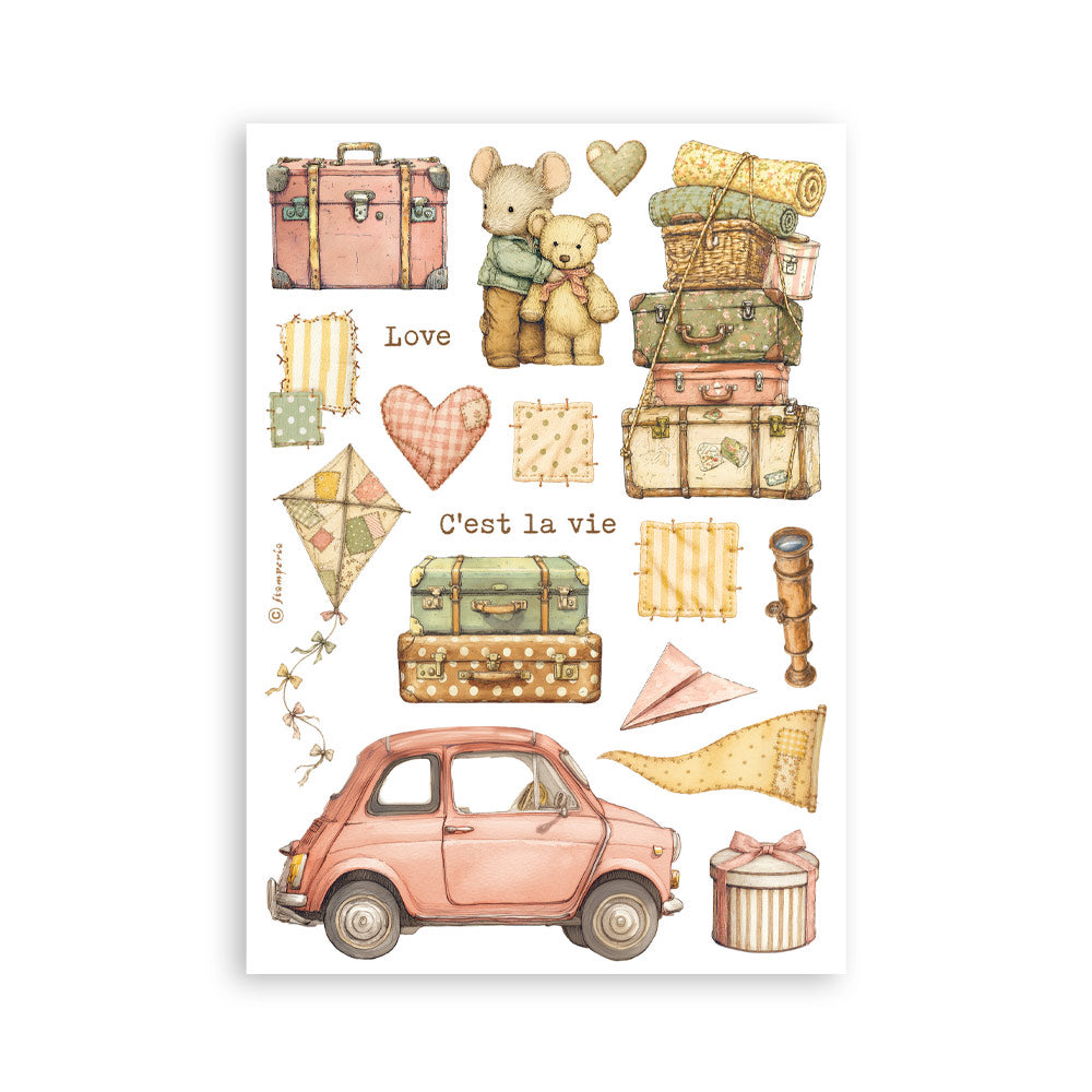 Stamperia COZY FAMILY Washi Pad 8 Sheets A5 #SBW38