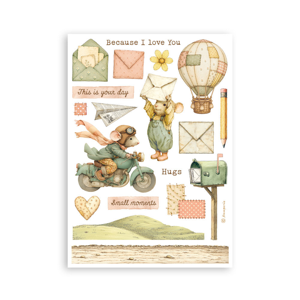 Stamperia COZY FAMILY Washi Pad 8 Sheets A5 #SBW38
