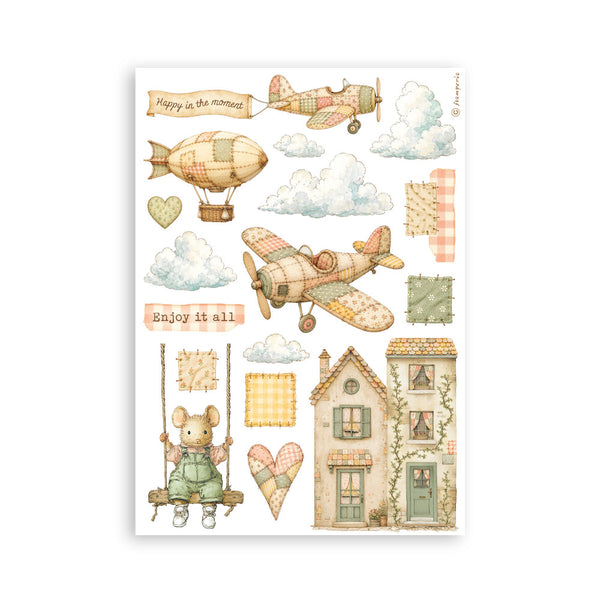 Stamperia COZY FAMILY Washi Pad 8 Sheets A5 #SBW38