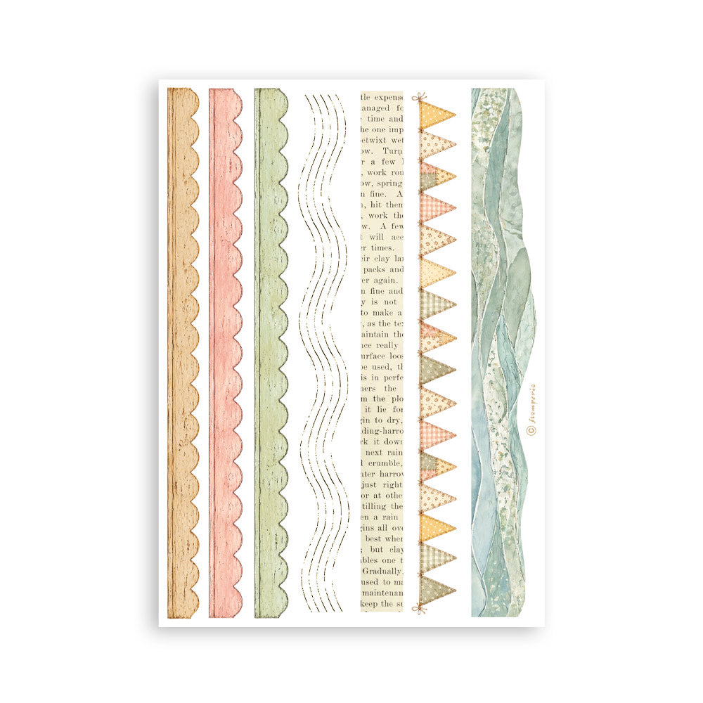 Stamperia COZY FAMILY Washi Pad 8 Sheets A5 #SBW38
