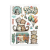 PRE-ORDER Stamperia FURRY FRIENDS 2 Washi Pad 8 Sheets A5 #SBW39