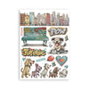 PRE-ORDER Stamperia FURRY FRIENDS 2 Washi Pad 8 Sheets A5 #SBW39