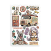 PRE-ORDER Stamperia FURRY FRIENDS 2 Washi Pad 8 Sheets A5 #SBW39