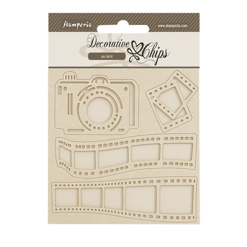 Stamperia Create Happiness DEWDROPS ART of PHOTOGRAPH Decorative Chips 5.5