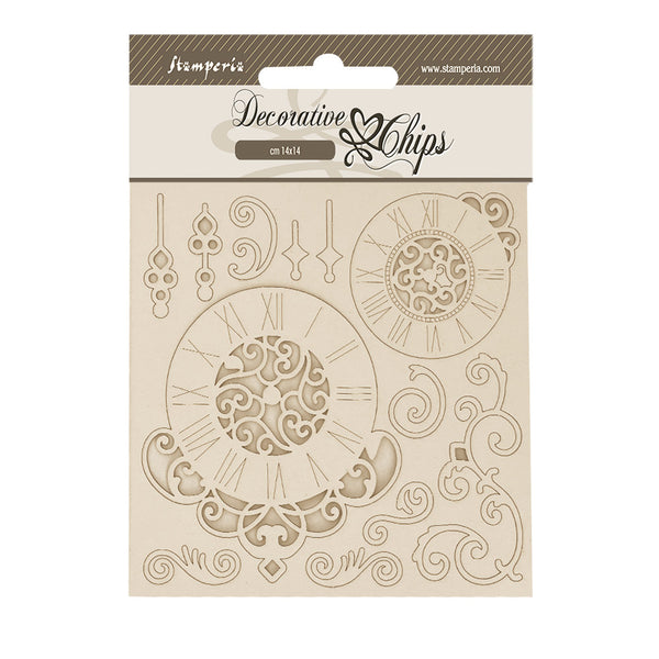 Decorative chips packaging with intricate designs on a beige background