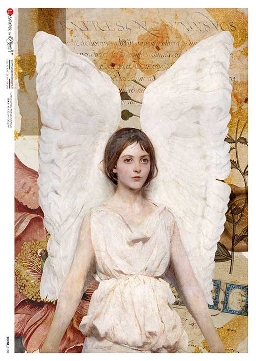 Paper Designs THAYER ANGEL A4 Decoupage Rice Paper #SCENE0130