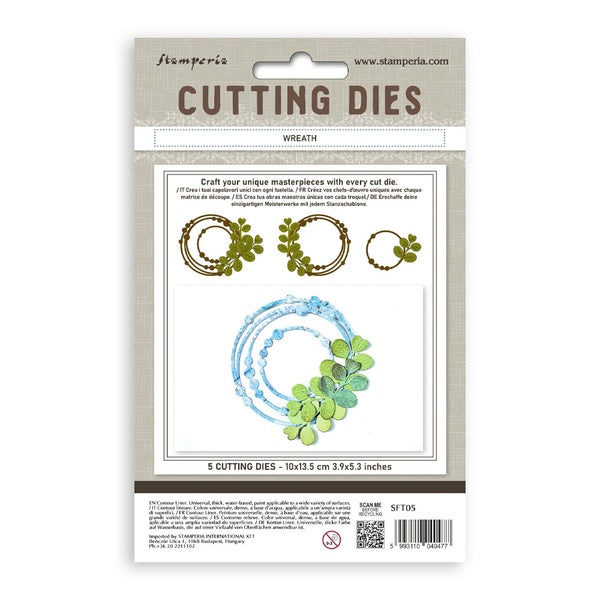 Stamperia TIMELESS - WREATH A6 Cutting Dies  #SFT05