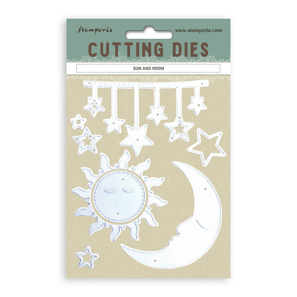 Stamperia TIMELESS - SUN and MOON A6 Cutting Dies  #SFT08