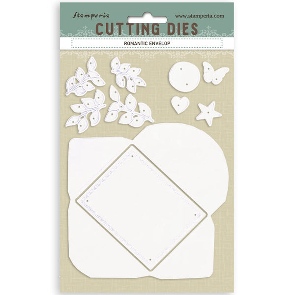 PRE-ORDER Stamperia TIMELESS - ROMANTIC ENVELOPE A5 Cutting Dies  #SFT10