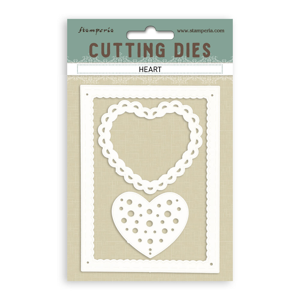 Stamperia HEART A6 Metal Cutting Dies  #SFT14