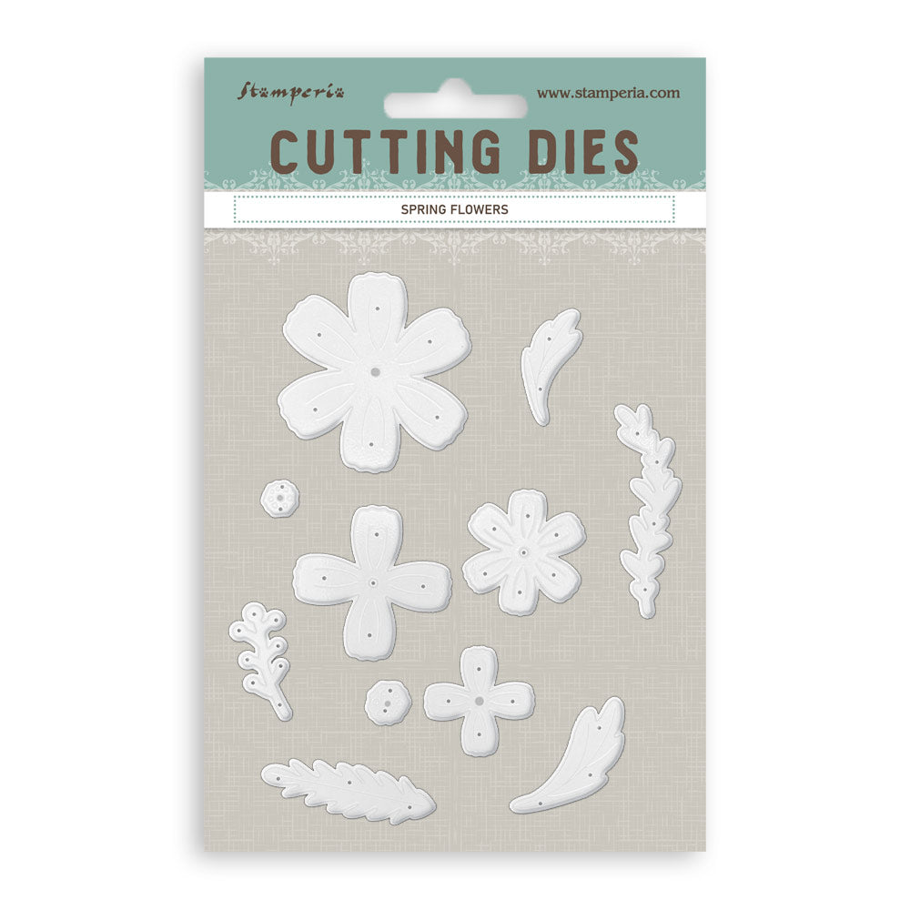 Stamperia SPRING FLOWERS - All Around A6 Metal Cutting Dies  #SFT19