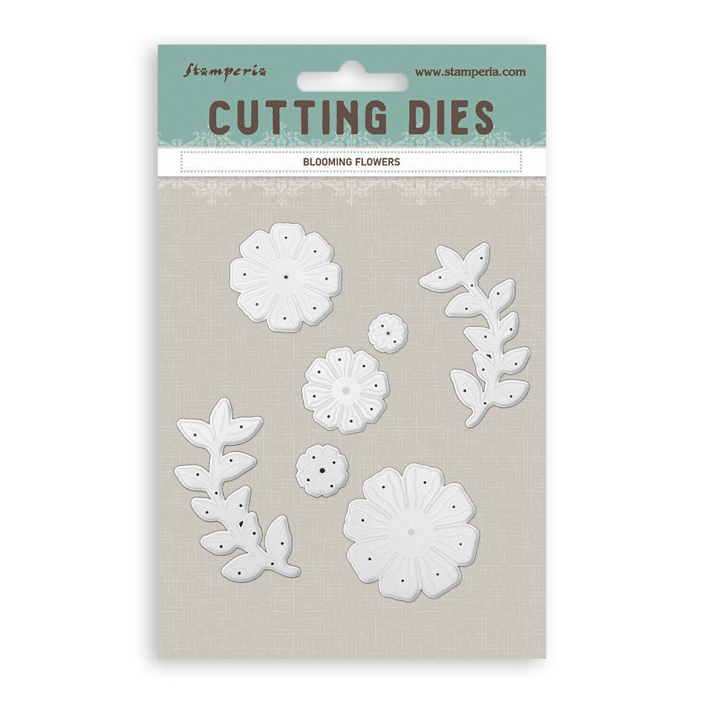 Stamperia BLOOMING FLOWERS - All Around A6 Metal Cutting Dies  #SFT20