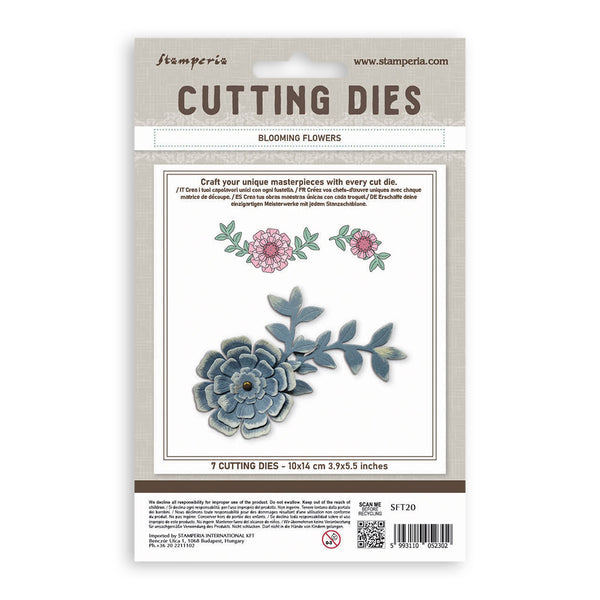 Stamperia BLOOMING FLOWERS - All Around A6 Metal Cutting Dies  #SFT20