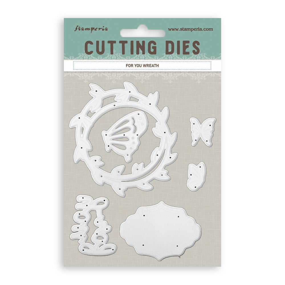 Stamperia FOR YOU WREATH - All Around A6 Metal Cutting Dies  #SFT21