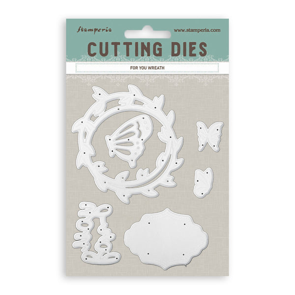 Stamperia FOR YOU WREATH - All Around A6 Metal Cutting Dies  #SFT21