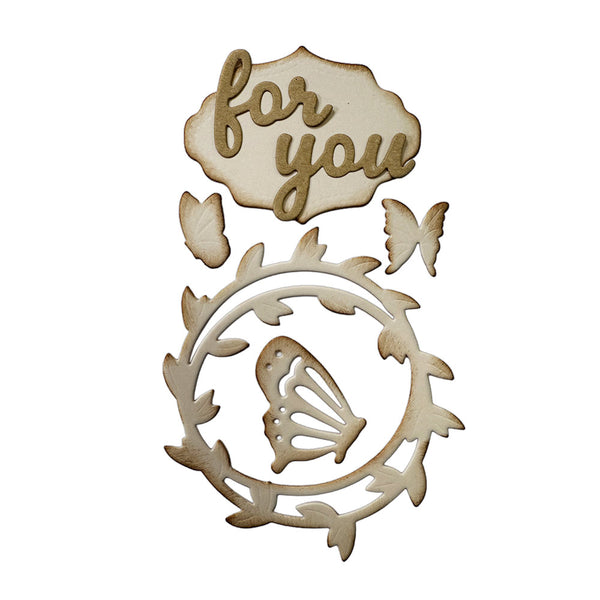 Stamperia FOR YOU WREATH - All Around A6 Metal Cutting Dies  #SFT21