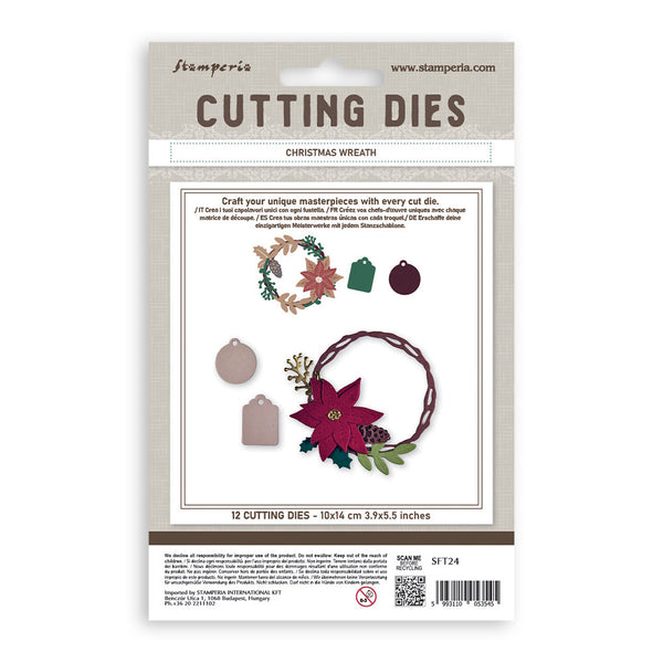 Stamperia All You Need for Christmas - WREATH - A6 Metal Cutting Dies  #SFT24