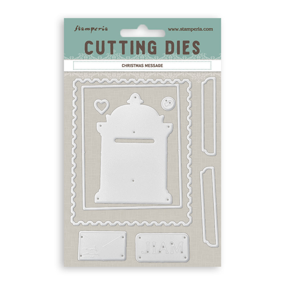 Stamperia All You Need for Christmas - MESSAGE - A6 Metal Cutting Dies  #SFT26