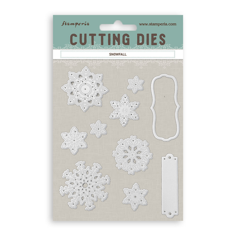 Stamperia All You Need for Christmas - SNOWFALL - A6 Metal Cutting Dies  #SFT27