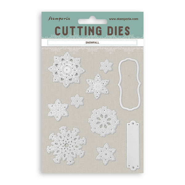 Stamperia All You Need for Christmas - SNOWFALL - A6 Metal Cutting Dies  #SFT27