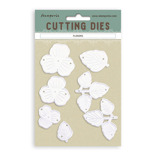 Stamperia TIMELESS FLOWER SHAPING ASSORTMENT Kit Dies Mat Burins Stamens  #SFTX01
