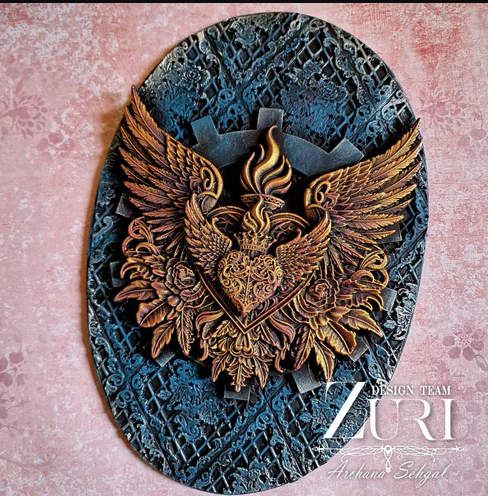 Zuri Designs - SACRED HEART Silicone Mould #VDS-SHT01