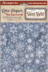 Stamperia SILENT NIGHT - Christmas A6 BACKGROUNDS Selection Decoupage Rice Paper 8 sheets #DFSAK6058
