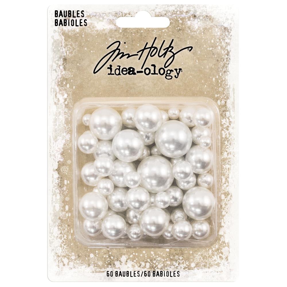 Tim Holtz idea-ology CHRISTMAS BAUBLES 60 pcs #TH94099