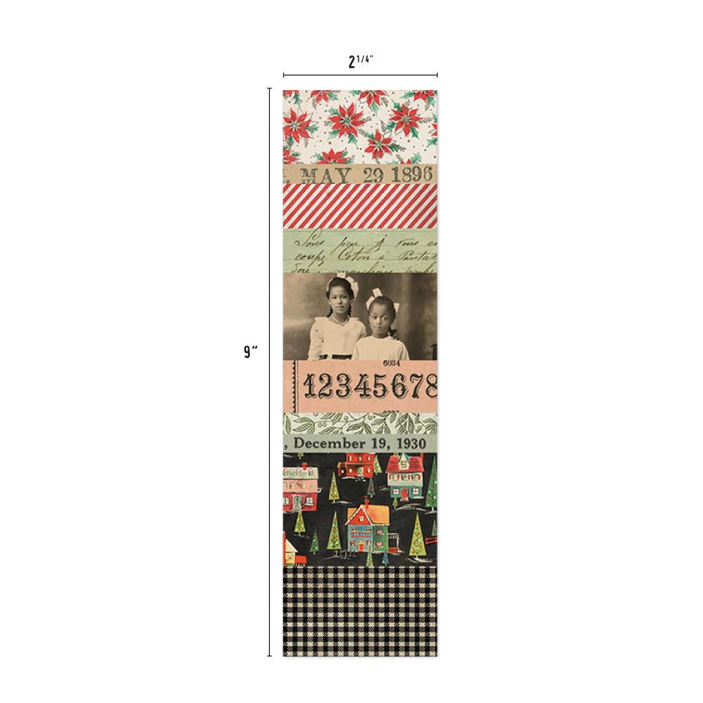 Tim Holtz idea-ology CHRISTMAS 2024 Large COLLAGE STRIPS 24 pcs #TH94410