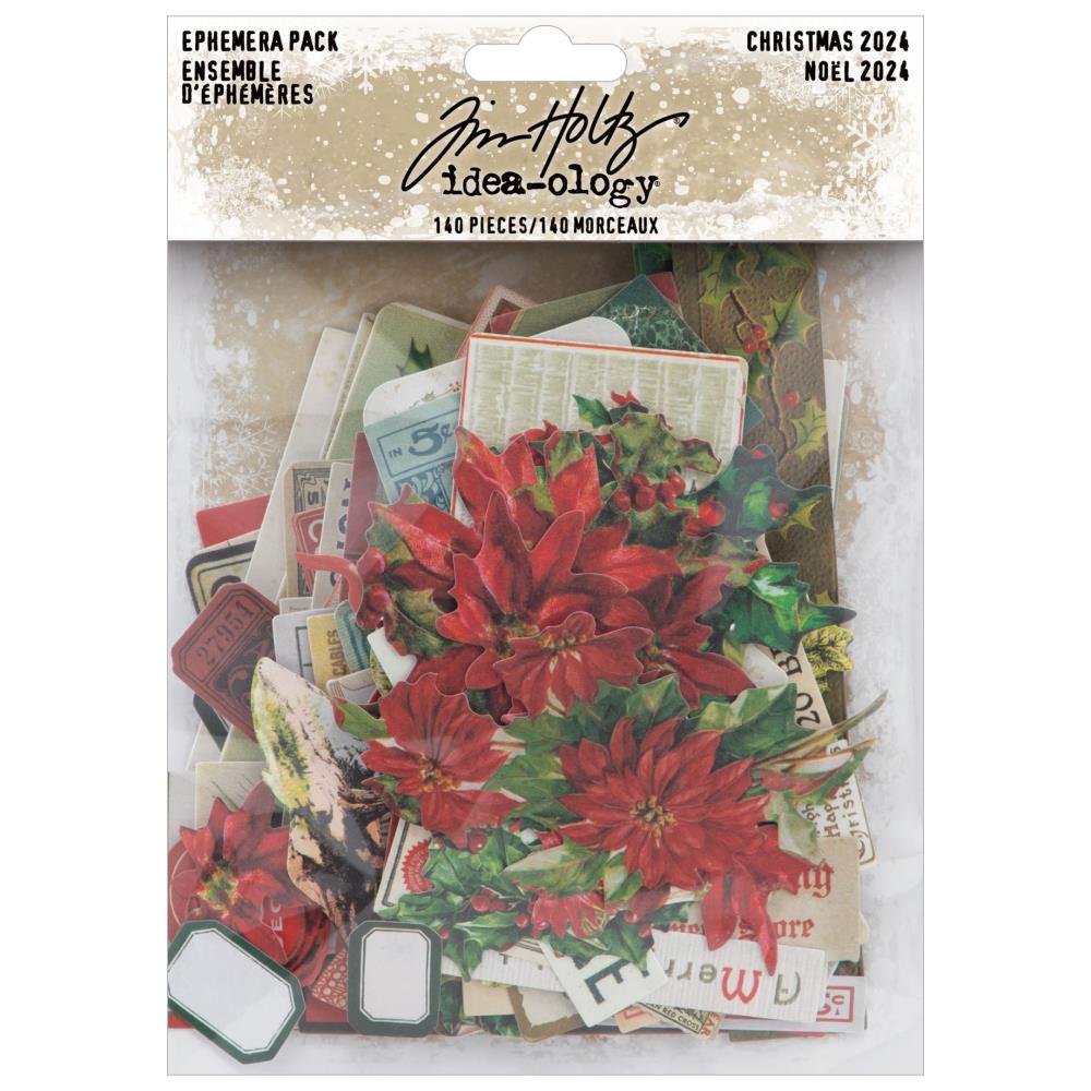 Tim Holtz idea-ology CHRISTMAS 2024 EPHEMERA PACK #TH94411