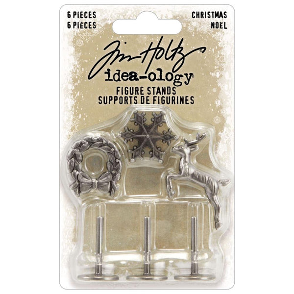 Tim Holtz idea-ology FIGURE STANDS Christmas 2024 6 pcs #TH94412