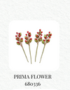 Collection of Prima Flower products with a Christmas-themed illustration on a white background.