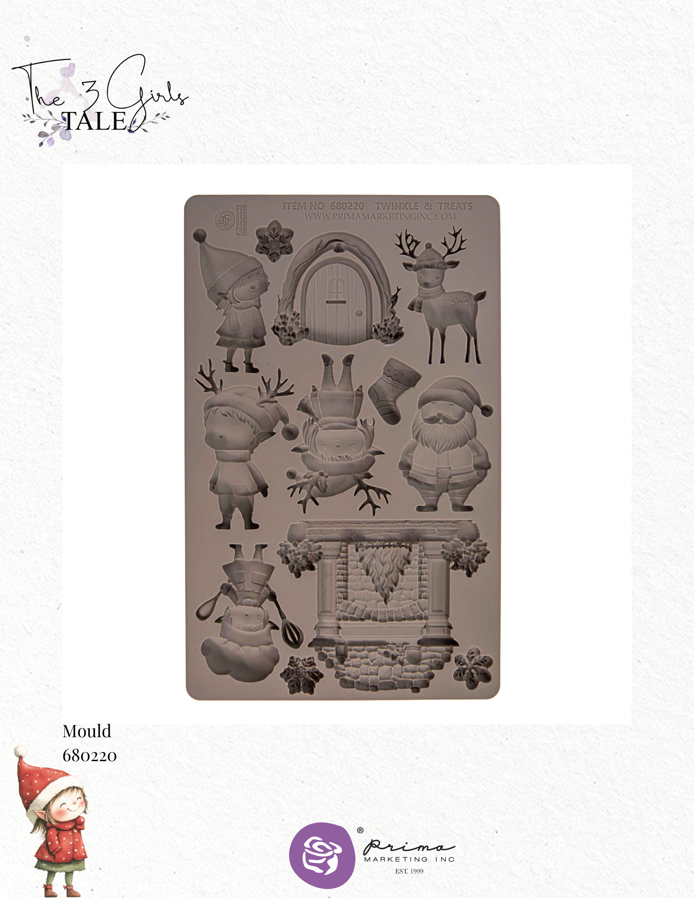 Prima TWINKLE & TREATS Christmas Silicone Moulds Molds 5