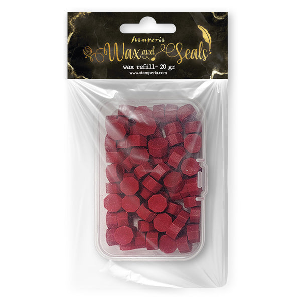 Stamperia WAX and SEALS Collection - SEAL RED Wax Refill 20 grams #WAXC05