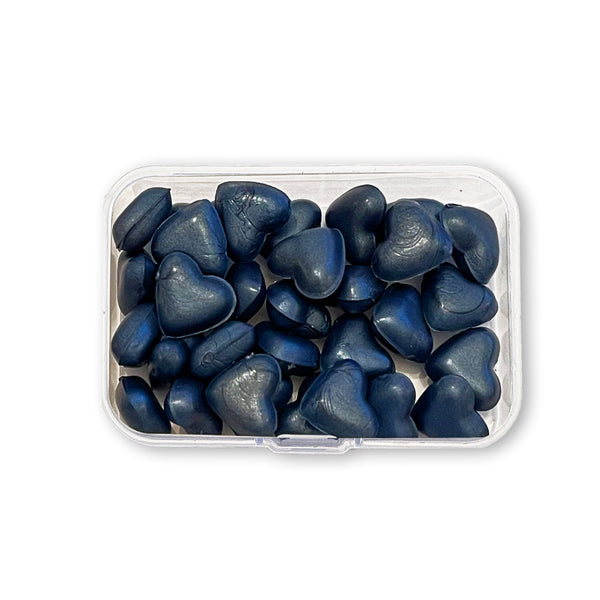 Stamperia WAX and SEALS Collection - PEARL DEEP BLUE Heart Shape Wax Refill 20 grams #WAXC17