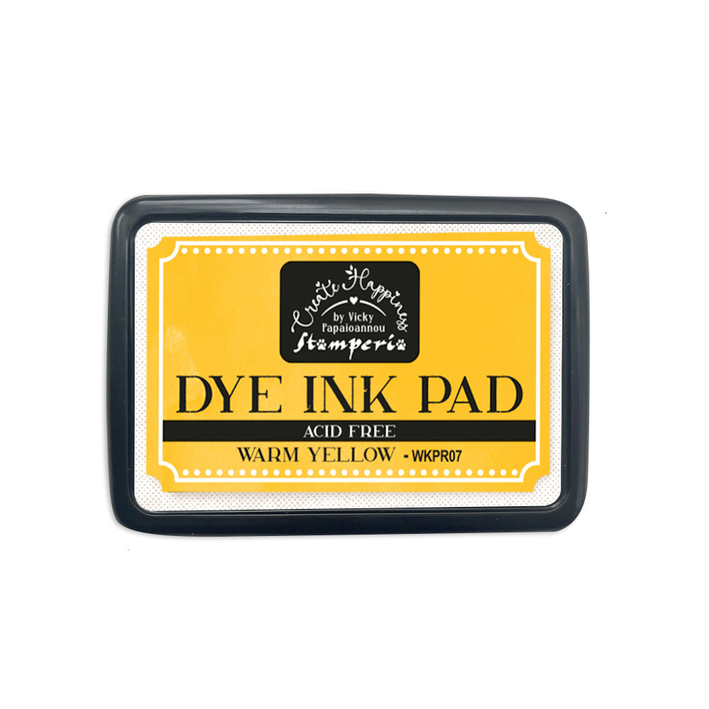 Stamperia Create Happiness Dye Ink Pad WARM YELLOW #WKPR07