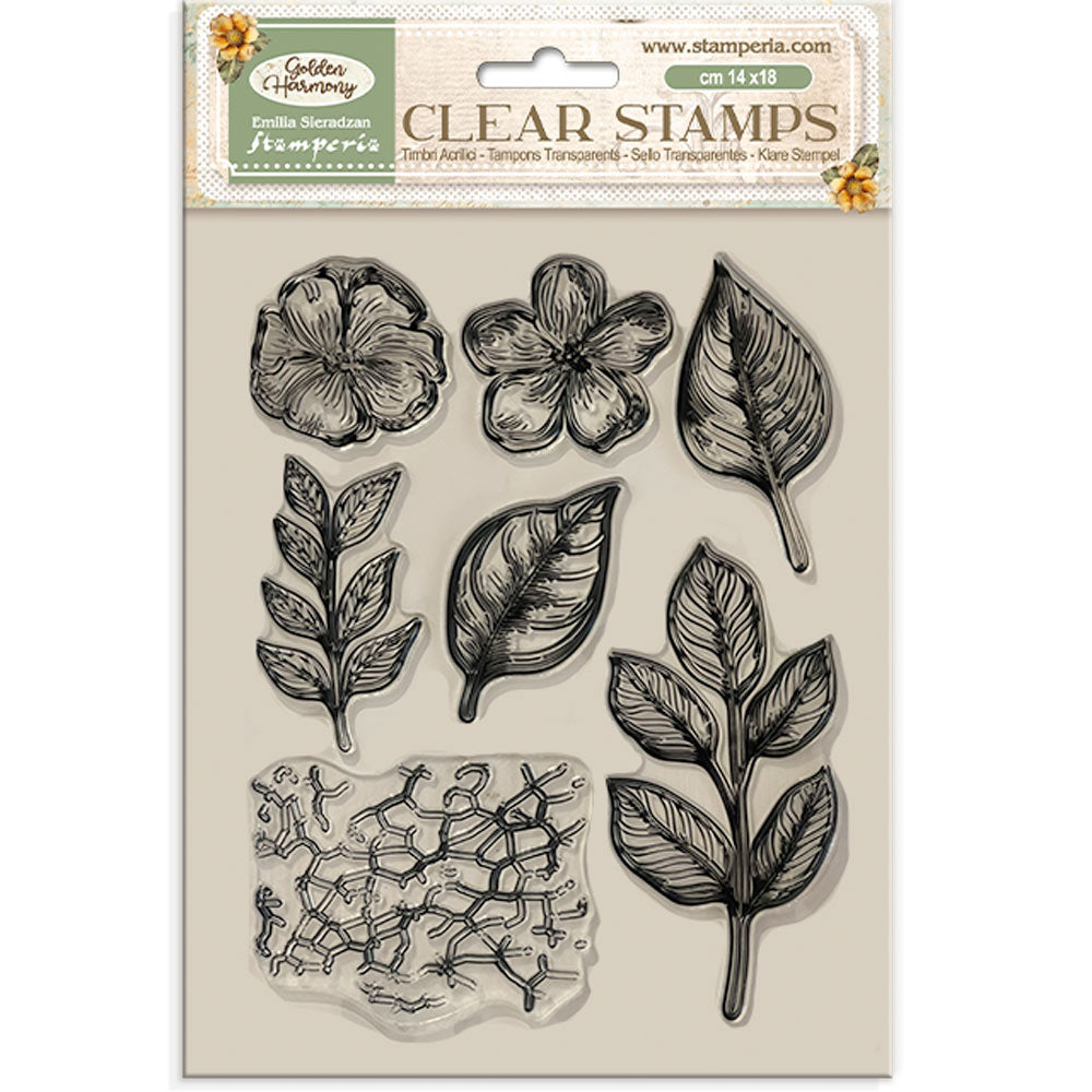 Stamperia GOLDEN HARMONY Acrylic Stamps 14 x 18 cm #WTK201