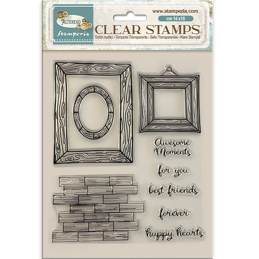 Stamperia ALTEREGO FRAMES Acrylic Stamps 14 x 18 cm #WTK203