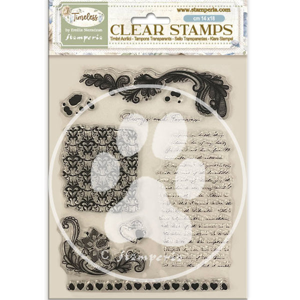 Stamperia TIMELESS - BACKGROUNDS Acrylic Stamps 14 x 18 cm #WTK220