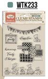 Stamperia FAMILY - PARTY Acrylic Stamps 14 x 18 cm #WTK233