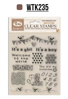 Stamperia BABY Acrylic Stamps 14 x 18 cm #WTK235