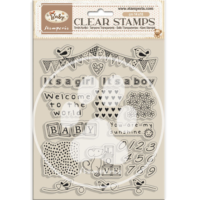 Stamperia BABY Acrylic Stamps 14 x 18 cm #WTK235