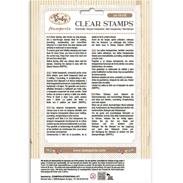 Stamperia BABY Acrylic Stamps 14 x 18 cm #WTK235