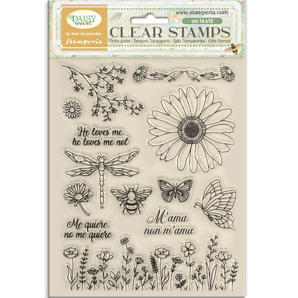 Stamperia DAISY ART Acrylic Stamps 14 x 18 cm #WTK236