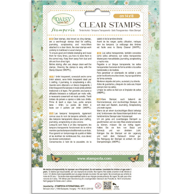 Stamperia DAISY ART Acrylic Stamps 14 x 18 cm #WTK236