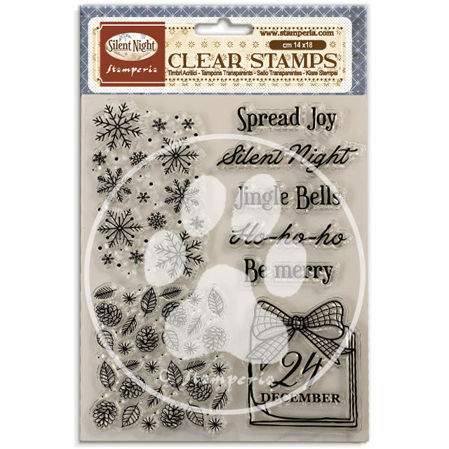 Stamperia SILENT NIGHT - CHRISTMAS Acrylic Stamps 14 x 18 cm #WTK244