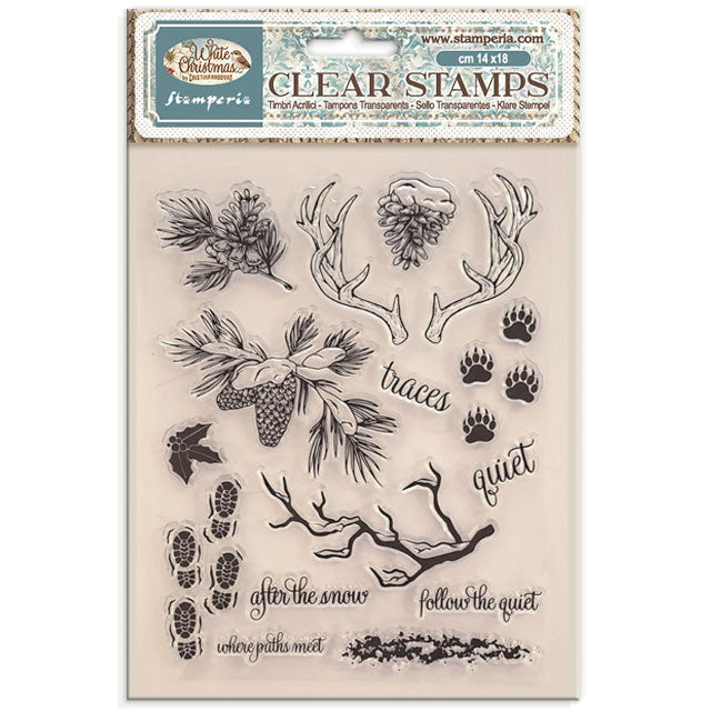 Stamperia WHITE CHRISTMAS Acrylic Stamps 14 x 18 cm #WTK245