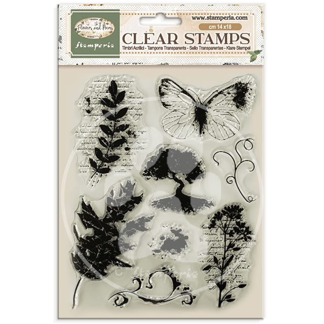 Stamperia FLOWERS and POEMS Acrylic Stamps 14 x 18 cm #WTK247