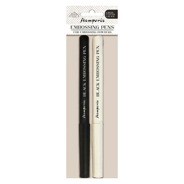 Stamperia Create Happiness EMBOSSING PEN Clear & Black #WYPP